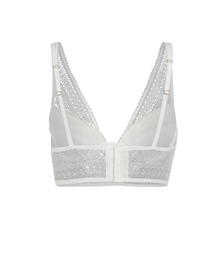 Sujetador corpiño push-up blanco blanco.
