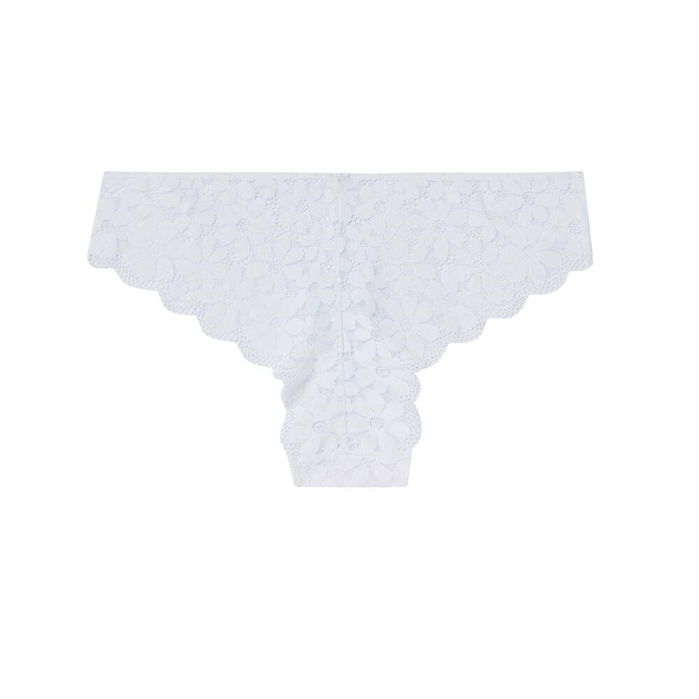 Braguita culotte de encaje - blanco blanco.
