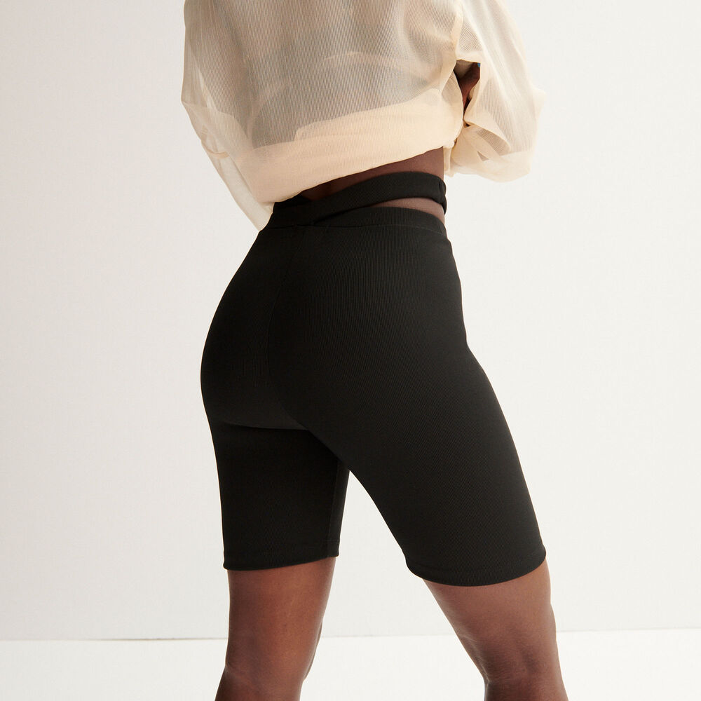 Ciclistas con cordones aya x undiz - negro negro.