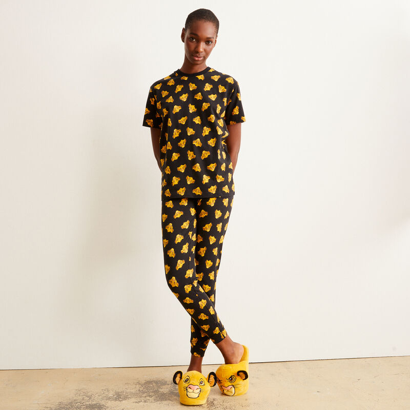 Pantalón con motivos de Simba - negro Pantalón con motivos de Simba - negro;