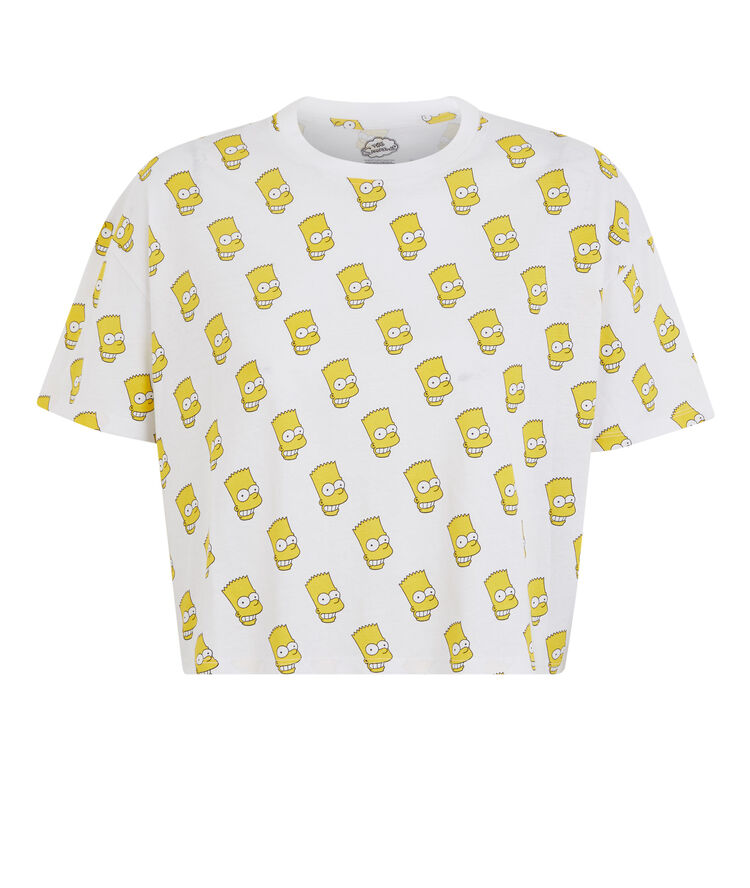 Camiseta estampada bartiz blanco.