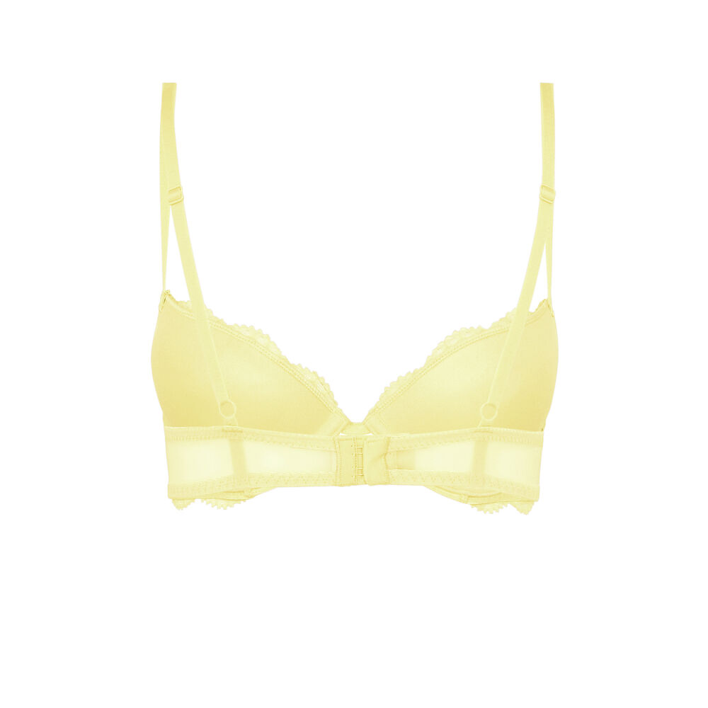 Sujetador push-up de encaje - amarillo amarillo.