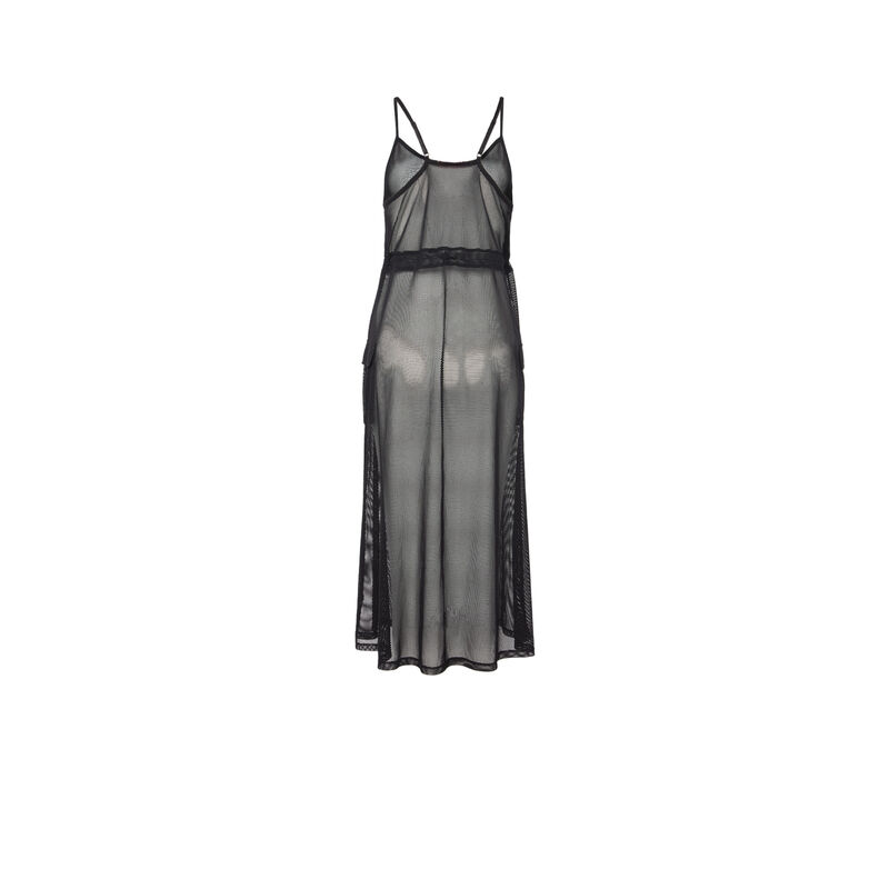 Vestido de rejilla - negro Vestido de rejilla - negro ;