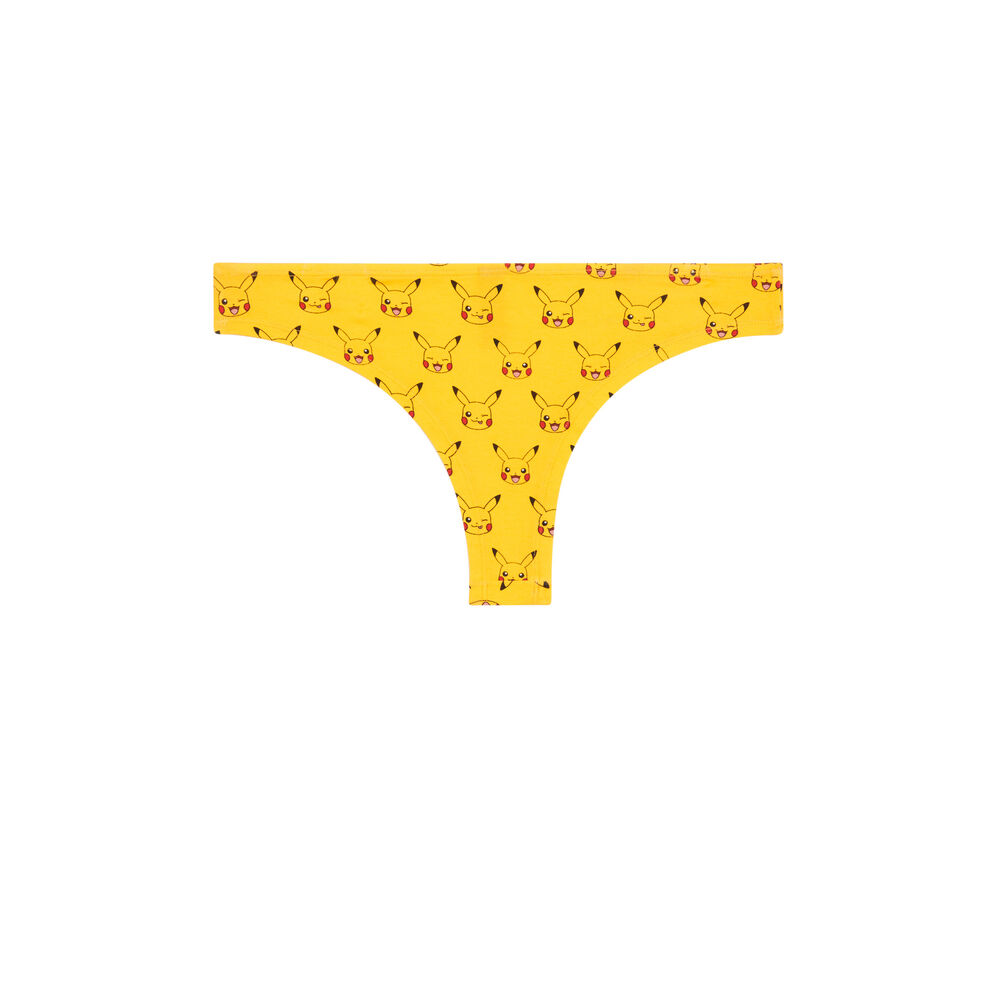 Braguita brasileá de algodón pikachu - amarilla amarillo.
