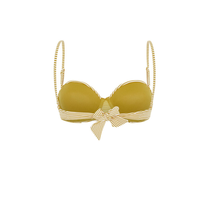 Top de bikini balconette en mostaza Islarayiz Top de bikini balconette en mostaza Islarayiz;