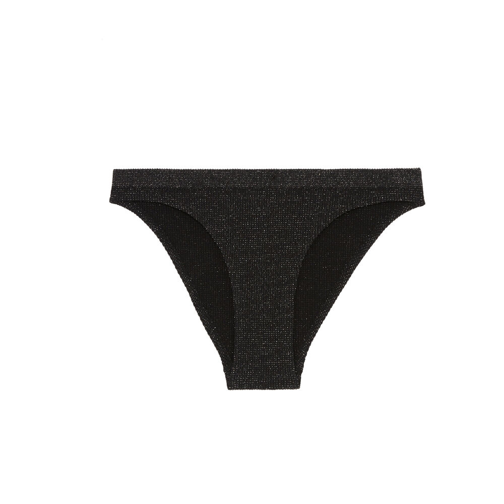 Braguita con brillante - negro negro.