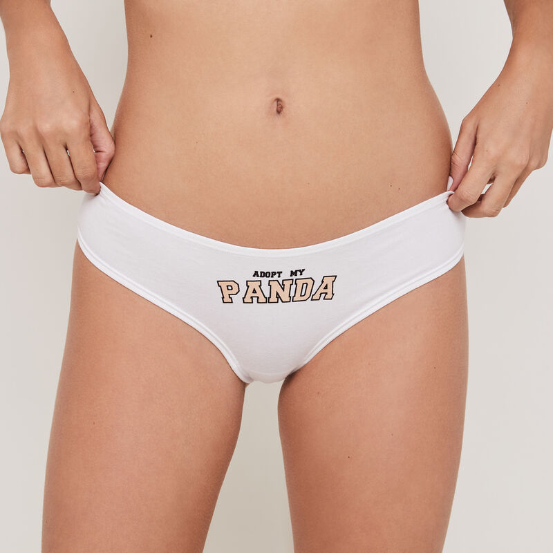 Braguita culotte de algodón estampado panda pandaiz Braguita culotte de algodón estampado panda pandaiz;