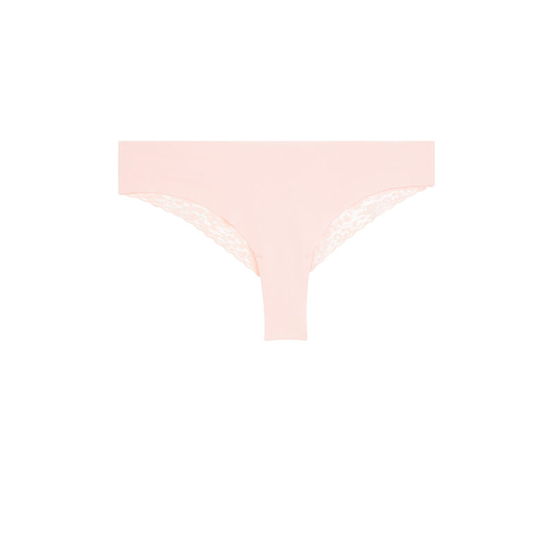 Braguita brasileña lisa rosa pastel de algodón Braguita brasileña lisa rosa pastel de algodón;