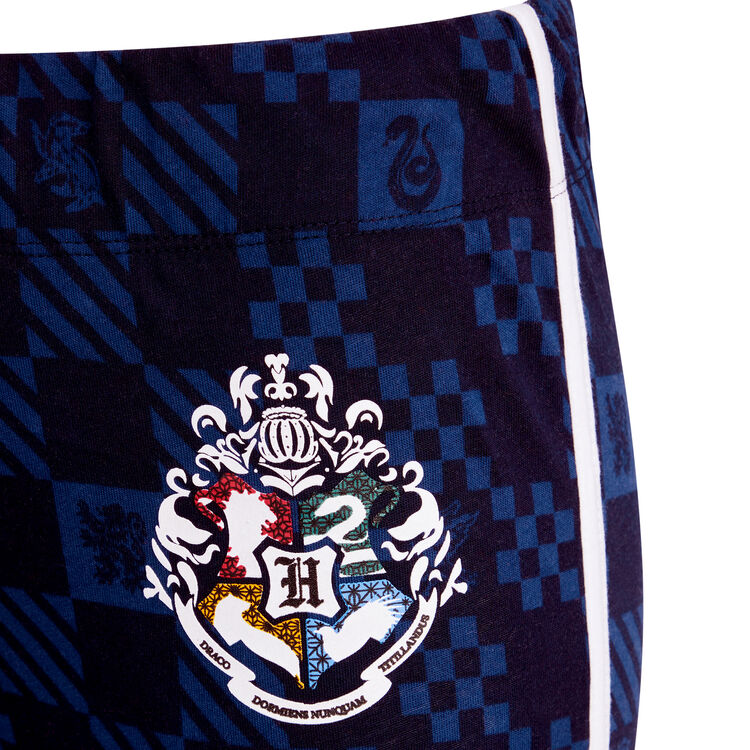 Pantalon en jersey print harry potter harrypottiz bleu marine.