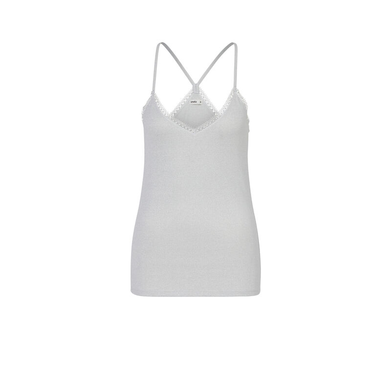 Top con tirantes finos - gris Top con tirantes finos - gris;