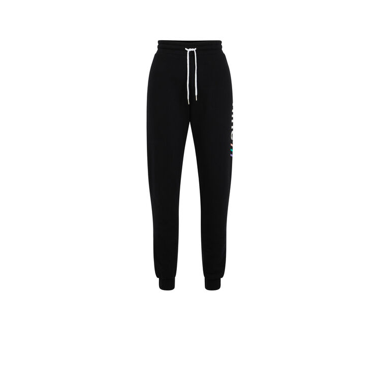 Pantalón de chándal de felpa offliniz negro.