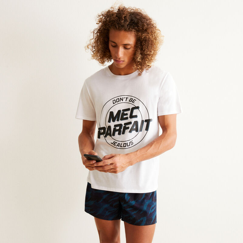 Juego de pijama shorts mec parfait - blanco Juego de pijama shorts mec parfait - blanco;