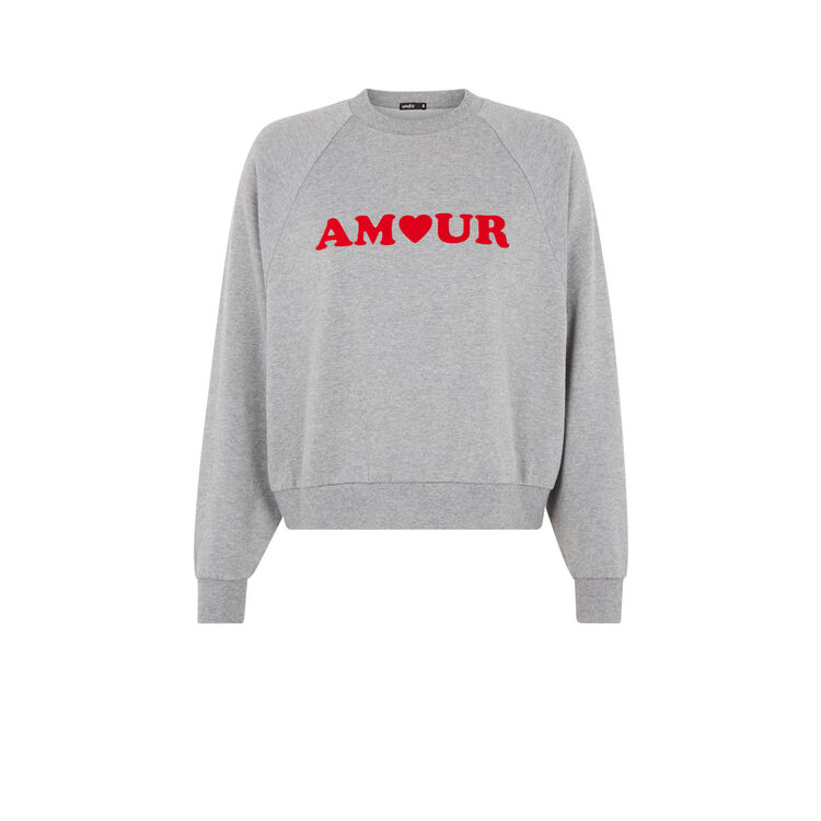 Sudadera gris amoureusiz Sudadera gris amoureusiz;