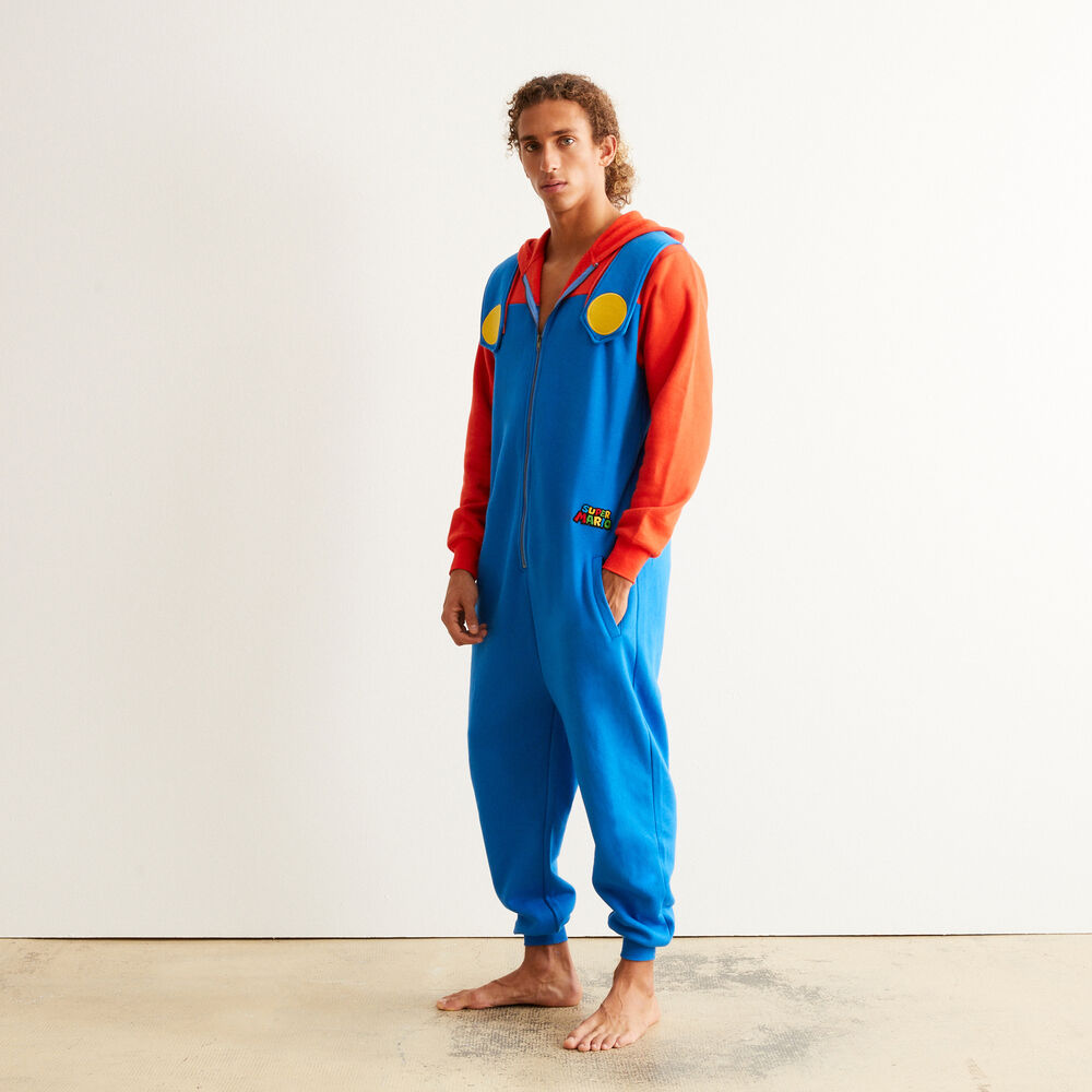 Mono mario - azul azul.