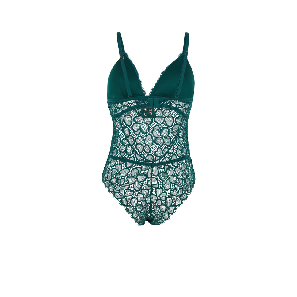 Body de encaje - verde verde.
