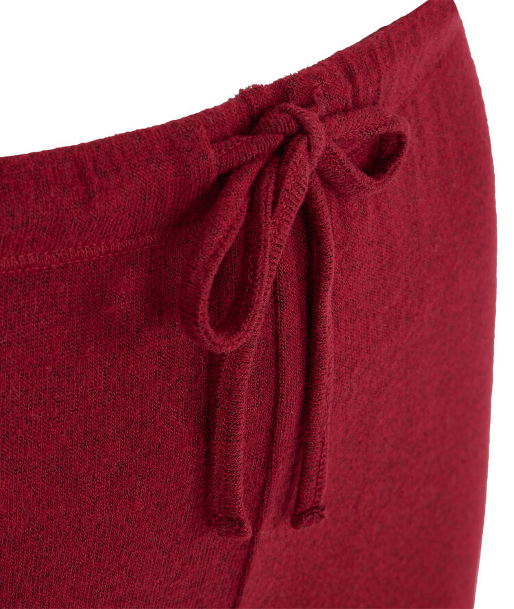 Pantalón de punto afelpado quodiz burdeos.
