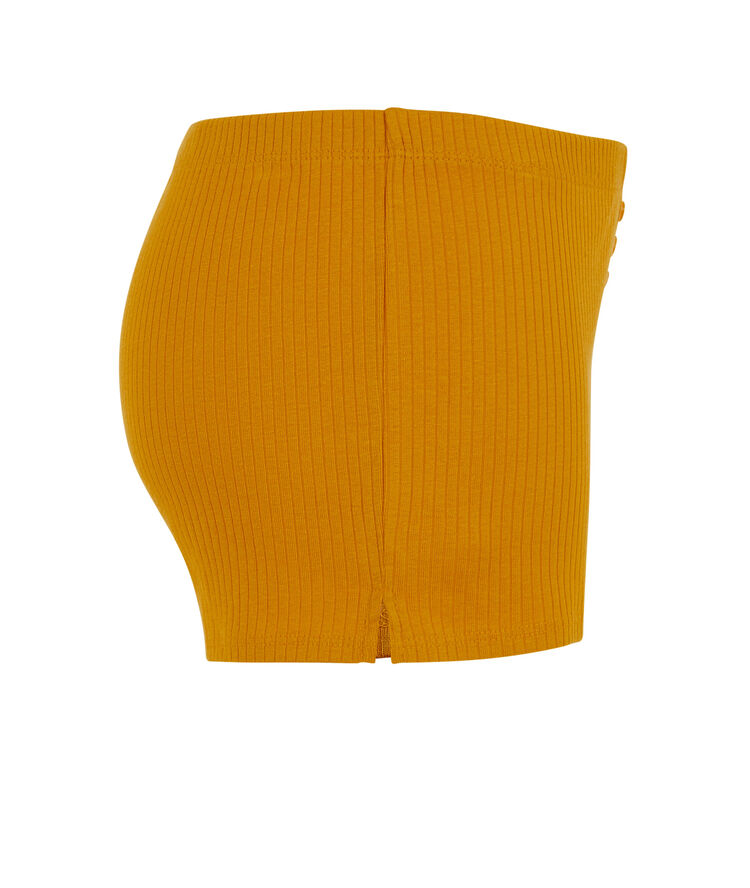 Shorts de color ocre newdebidiz moutarde.