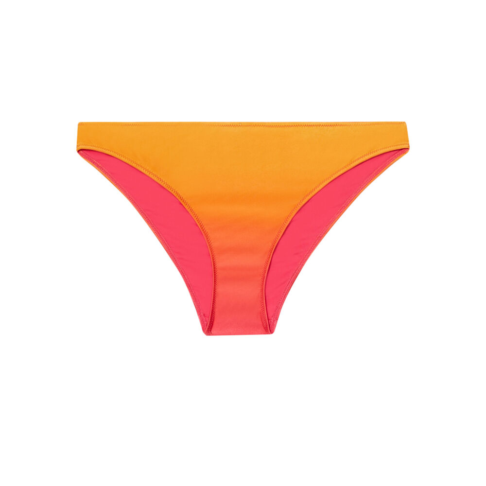 Parte de abajo de bikini calzón con degradé atardecer - rosa rosa.
