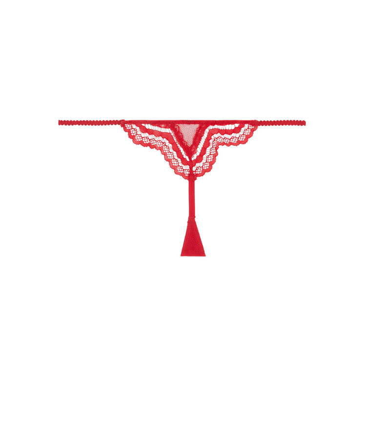 Tanga de tul superstariz rojo.