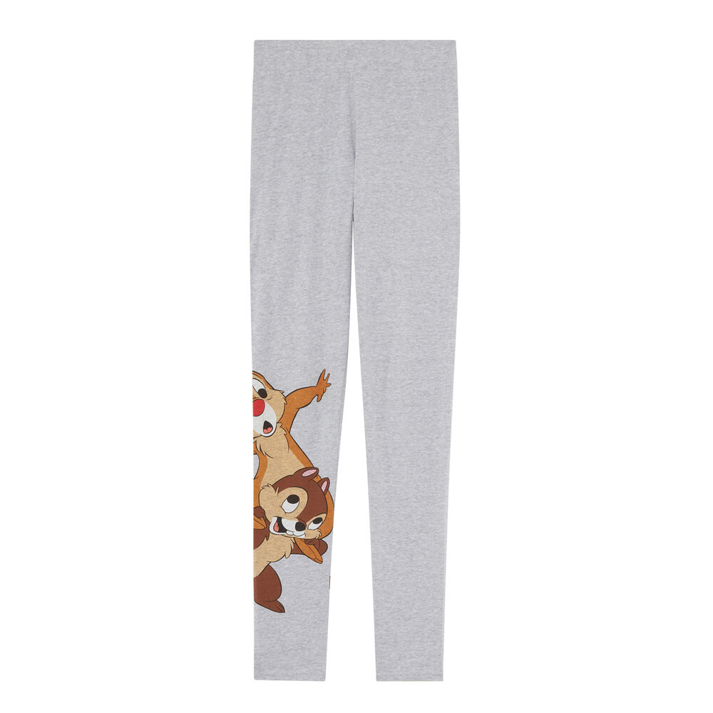 Leggings con estampado chip y chop - gris gris.