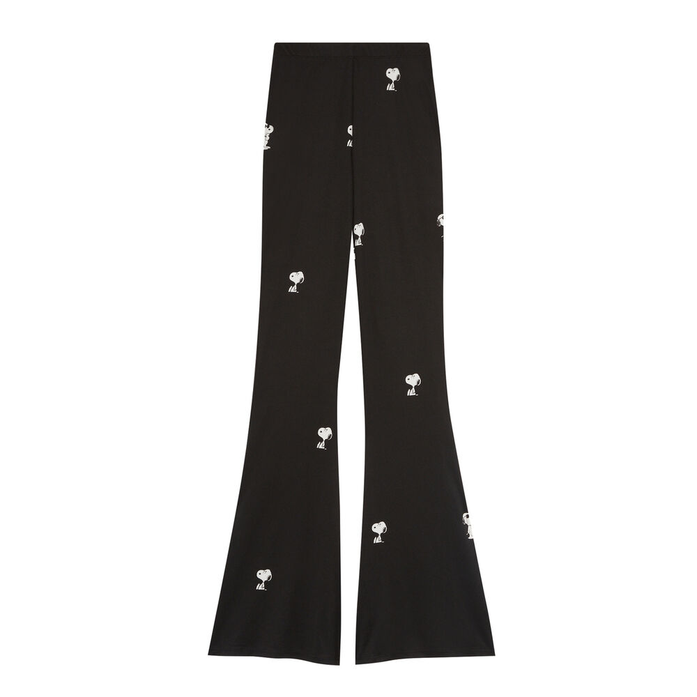 Pantalón con motivos de snoopy - negro negro.