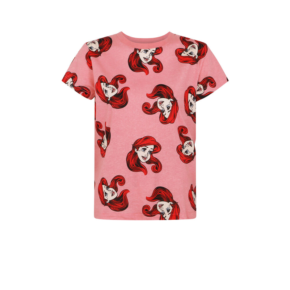 Top con motivos de la sirenita - rosa rosa.