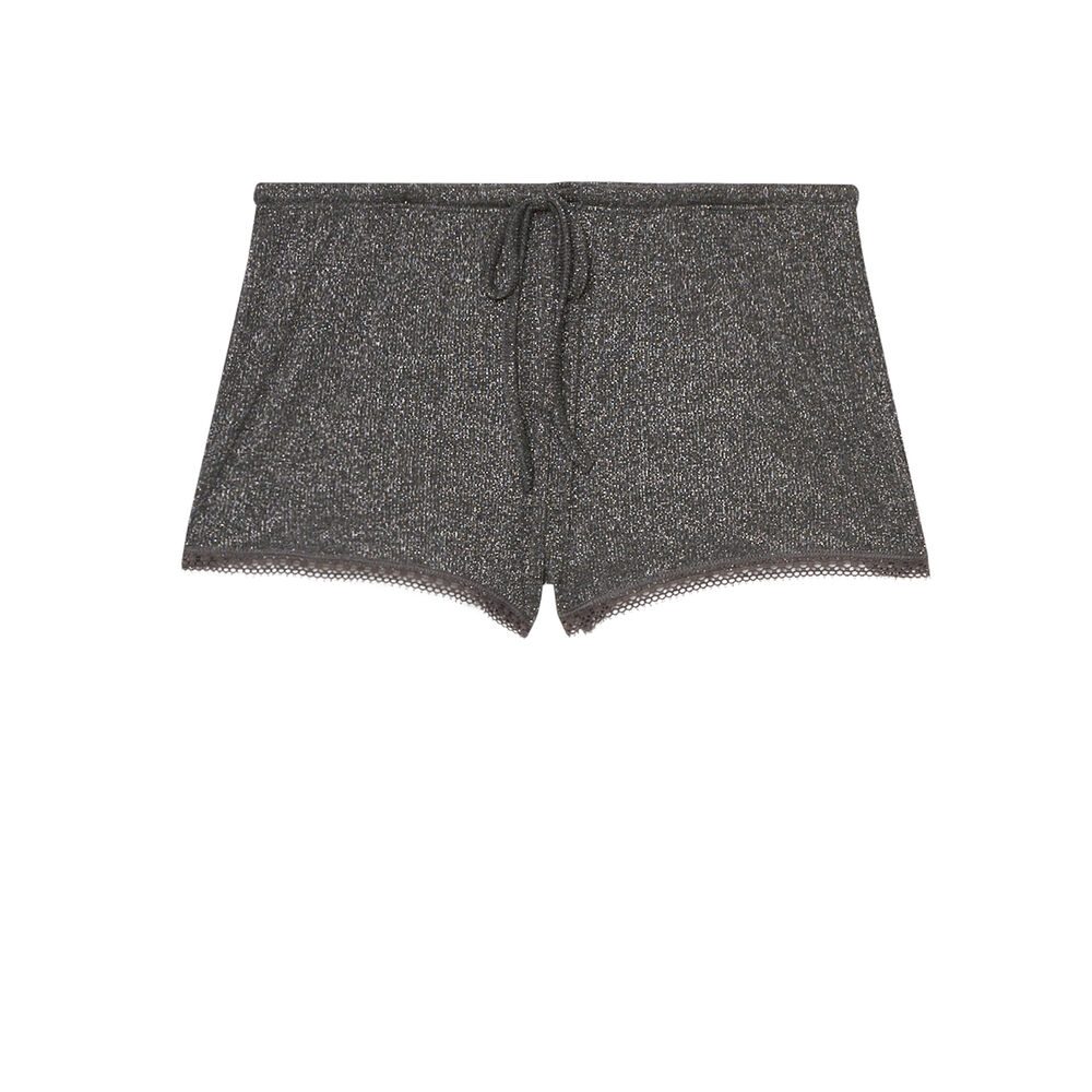 Shorts de punto brillante - gris oscuro gris.