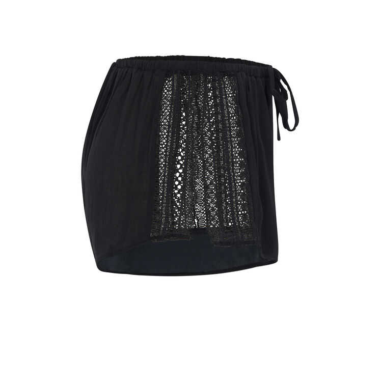 Pantalones cortos negros bijoutiz laciz black.