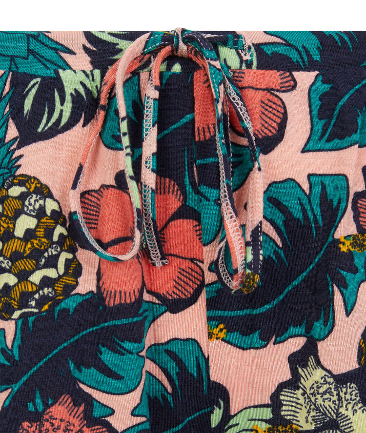 Short con estampado de flores - salmón salmón.