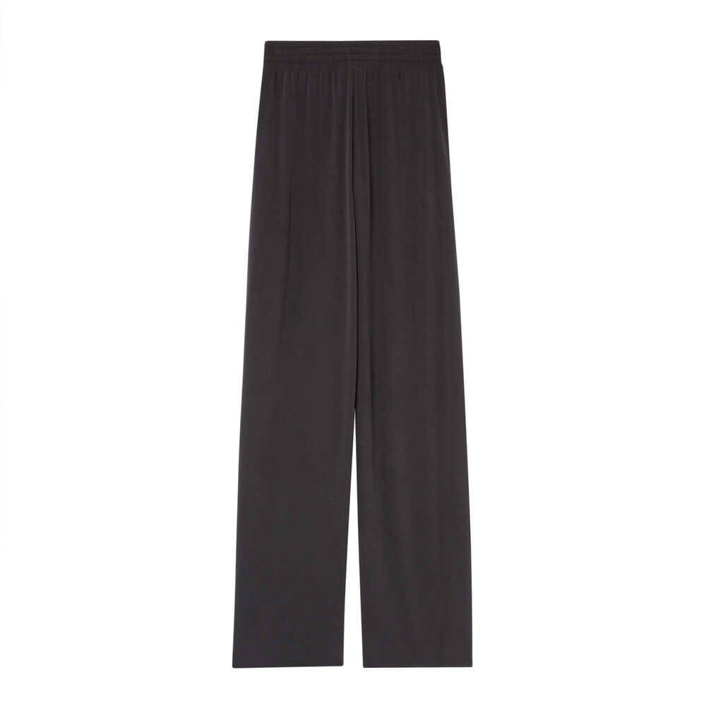 Pantalón ancho con efecto piel de melocotón - negro negro.
