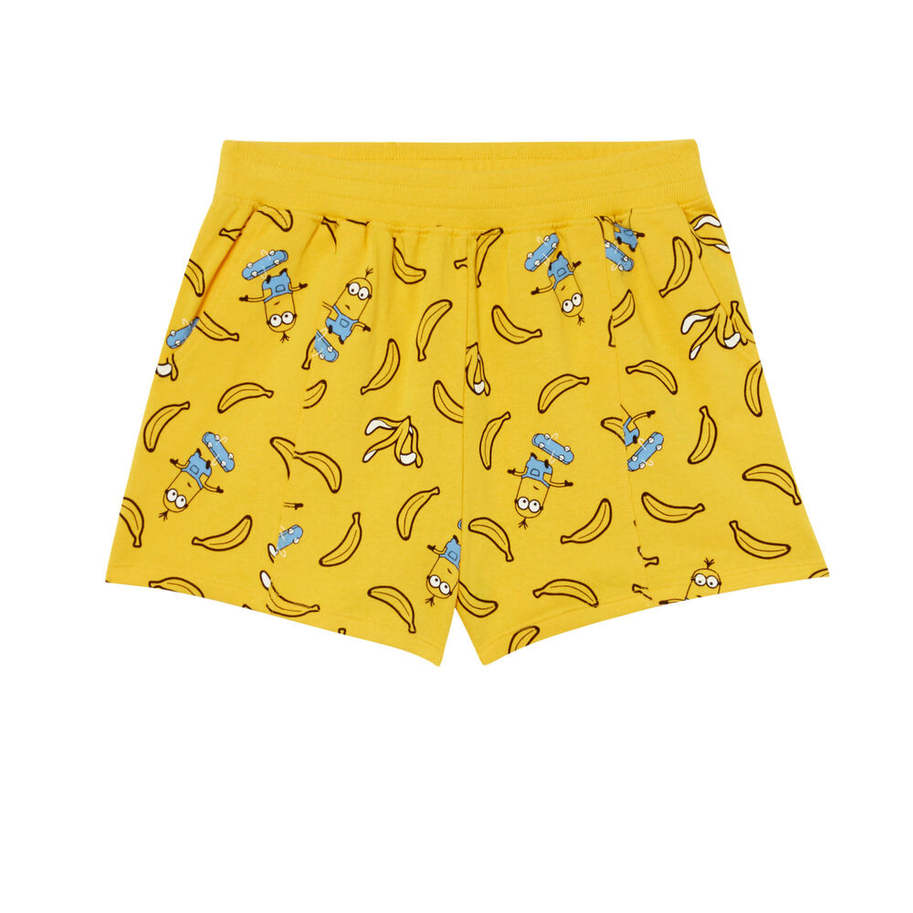 Shorts los minions con motivos de plátanos - amarillo amarillo.