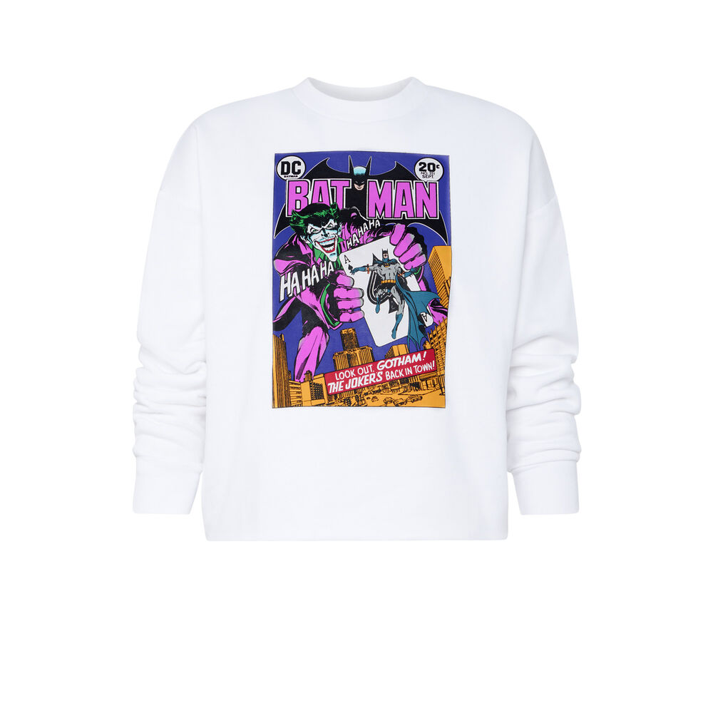 Sudadera con estampado batman - blanco blanco.