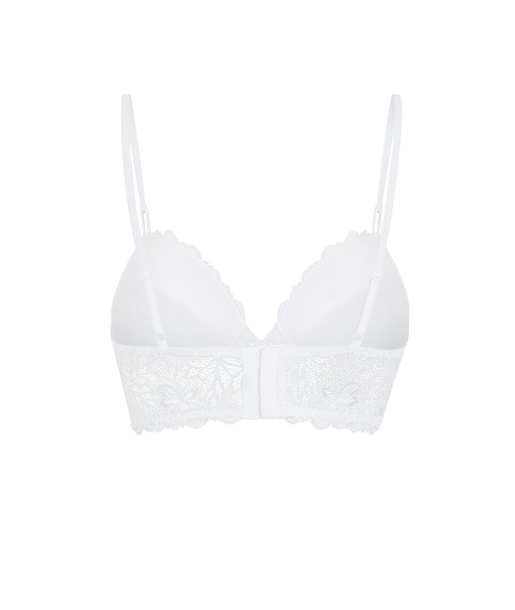 Sujetador push-up de encaje - blanco blanco.