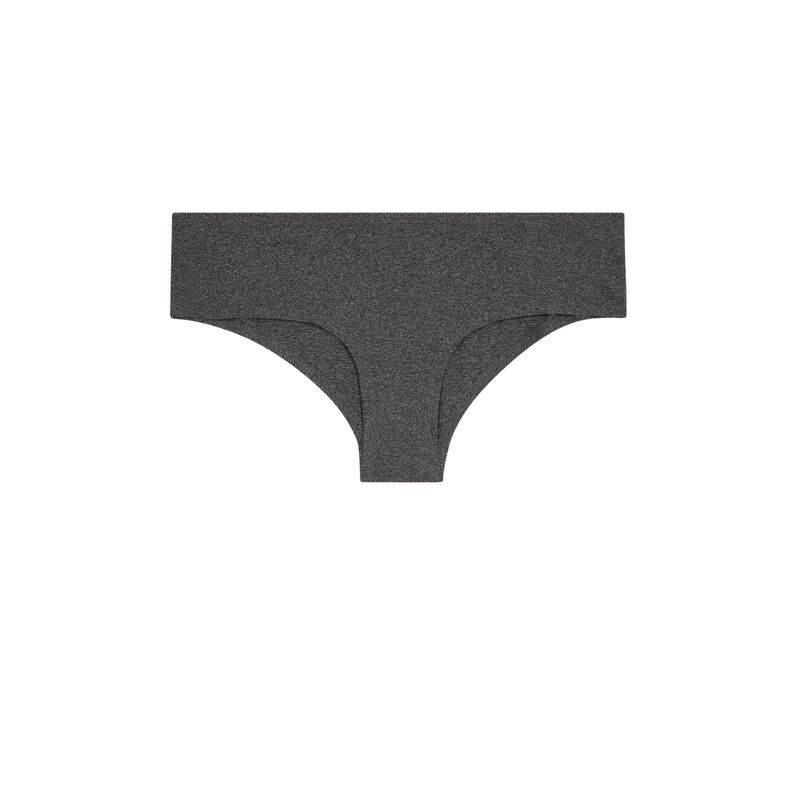 Braguita culotte lisa de microfibra - gris Braguita culotte lisa de microfibra - gris;