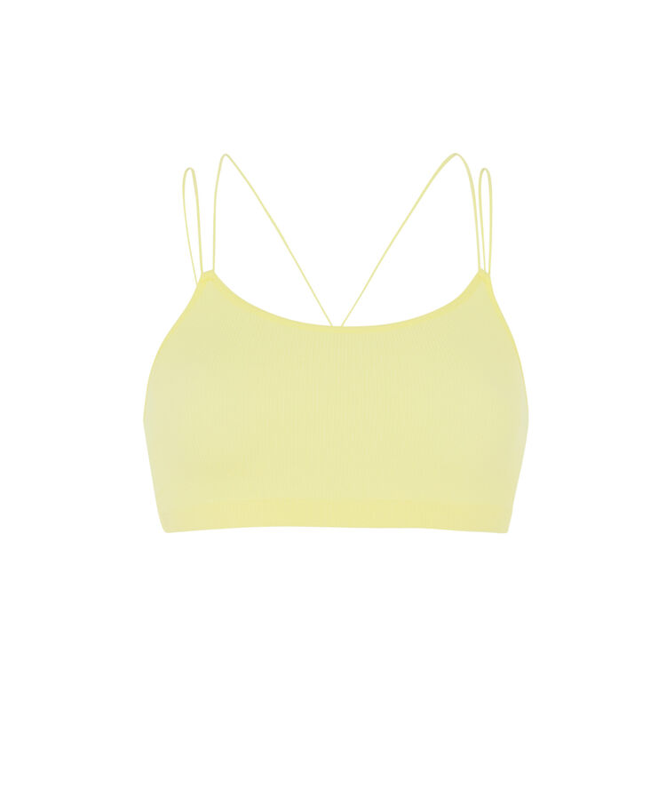 Sujetador con espalda de encaje - amarillo amarillo.
