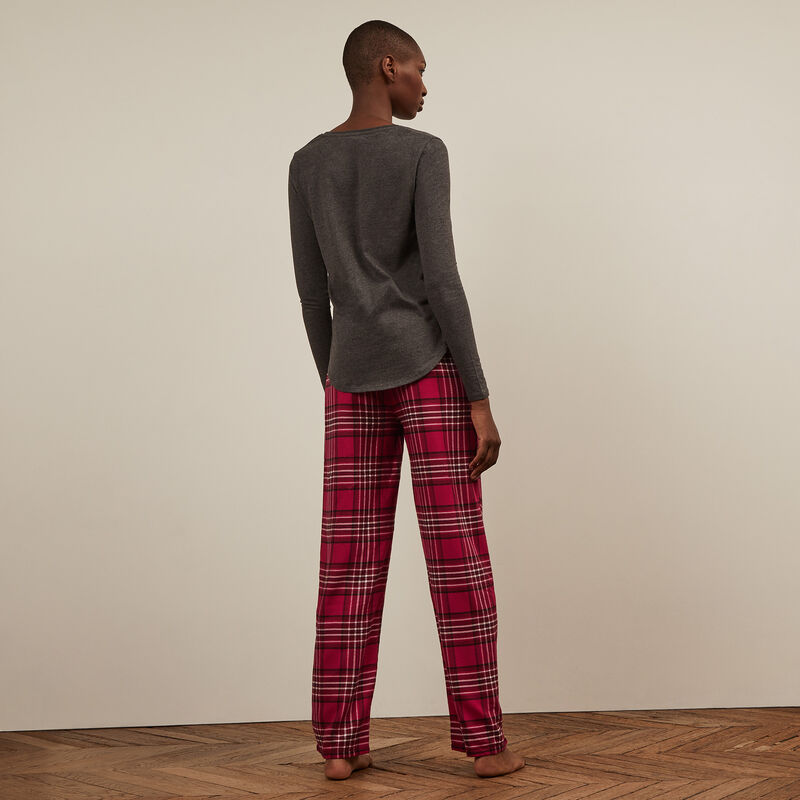 Pantalón a cuadros - rojo Pantalón a cuadros - rojo;