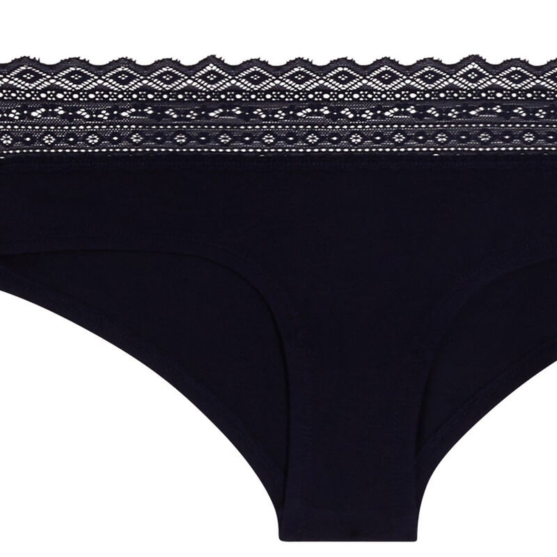 Braguita culotte de algodón lisa waistiz Braguita culotte de algodón lisa waistiz;