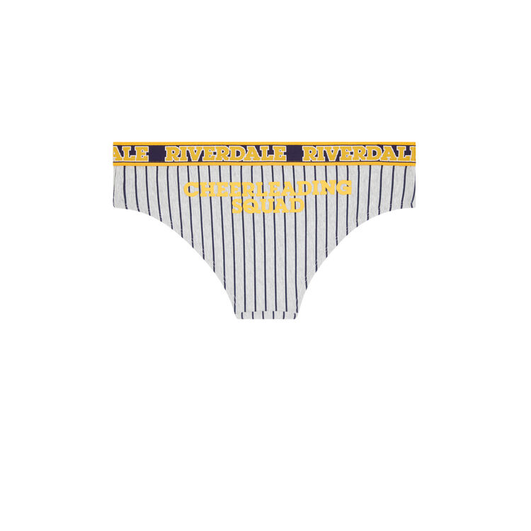 Braguita culotte de algodón con licencia riverdale highschooliz gris.