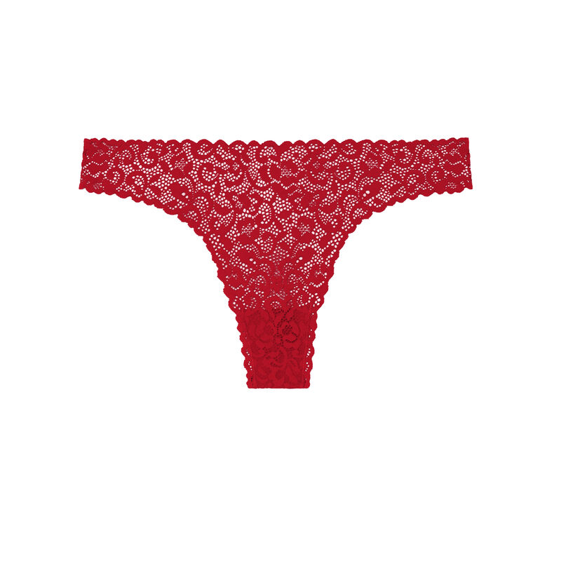 Braguita brasileña de encaje fino - roja Braguita brasileña de encaje fino - roja ;
