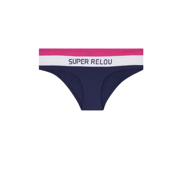 Braguita culotte de algodón con mensaje relouiz Braguita culotte de algodón con mensaje relouiz;