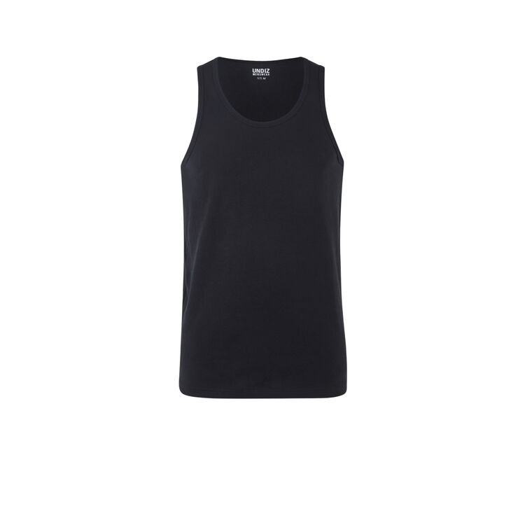 Camiseta de algodón lisa yodiz negro.