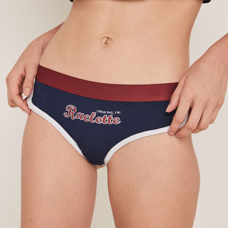 Braguita culotte de algodón con mensaje Sportandiz Braguita culotte de algodón con mensaje Sportandiz;
