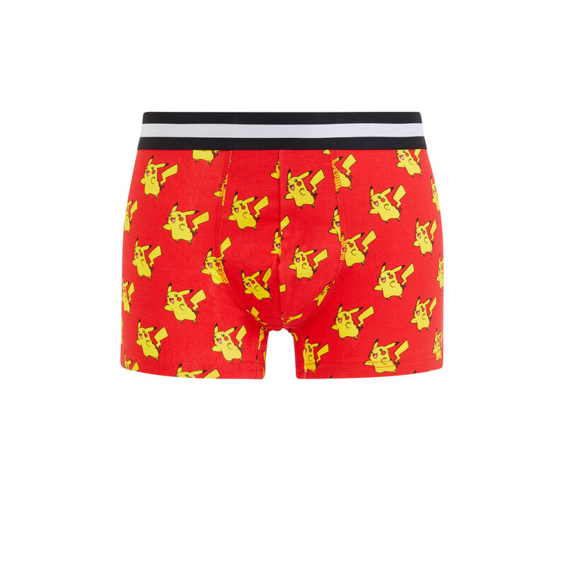 Bóxer de algodón con estampado PIKACHU. Bóxer de algodón con estampado PIKACHU.;