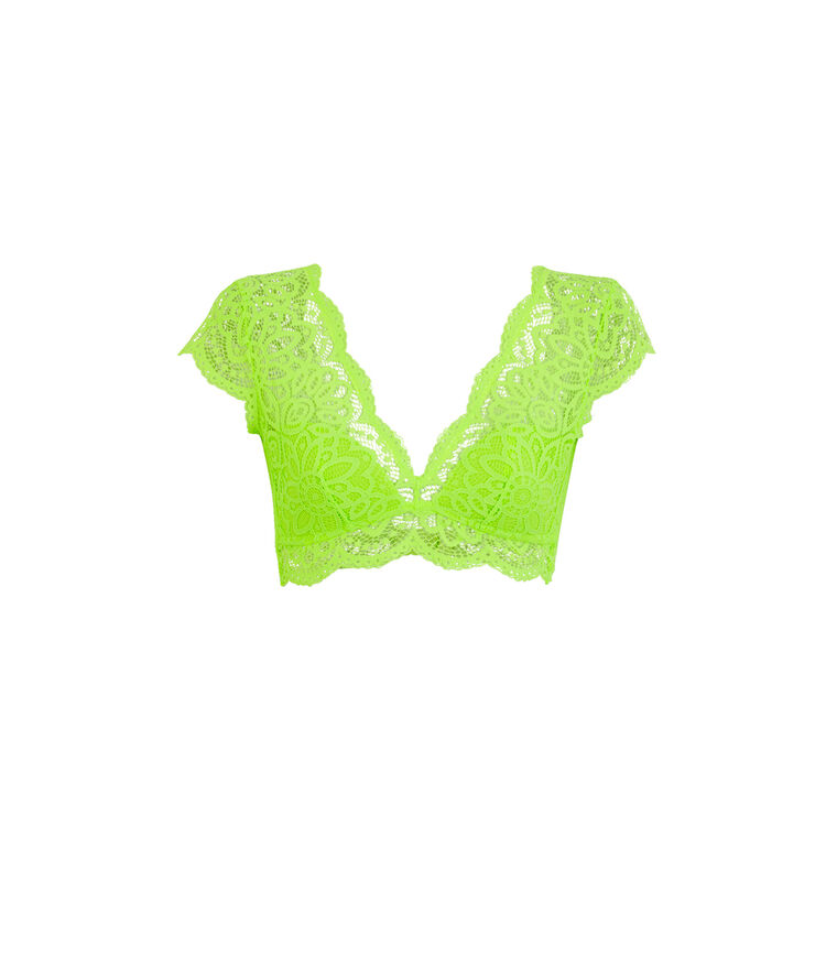 Sujetador brassière amarillo fluorescente tripoliz amarillo.