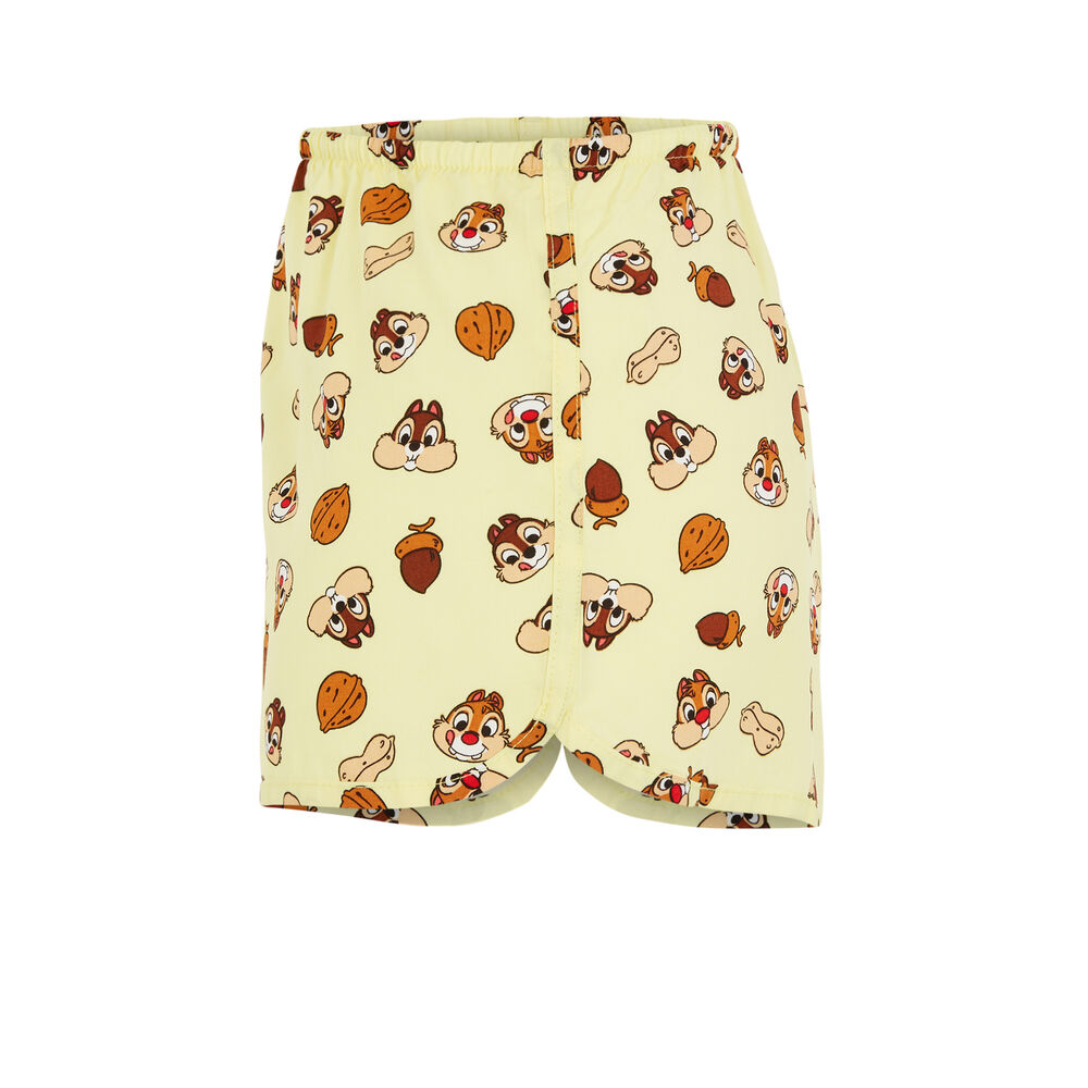 Short con estampado chip y chop - amarillo amarillo.