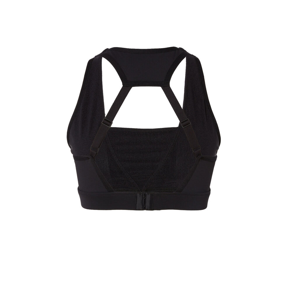 Sujetador deportivo con detalle abierto en la espalda - negro negro.