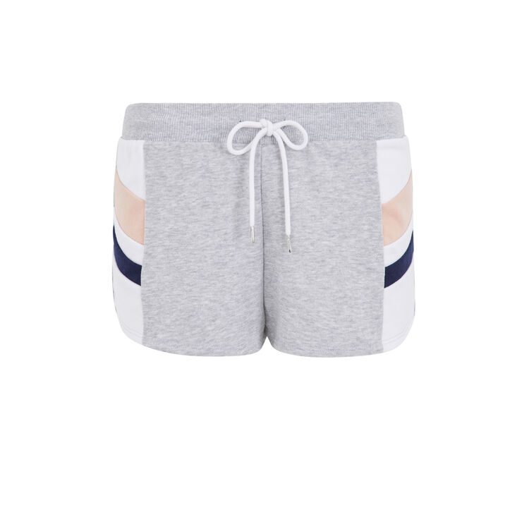 Shorts de felpa relouiz gris claro.