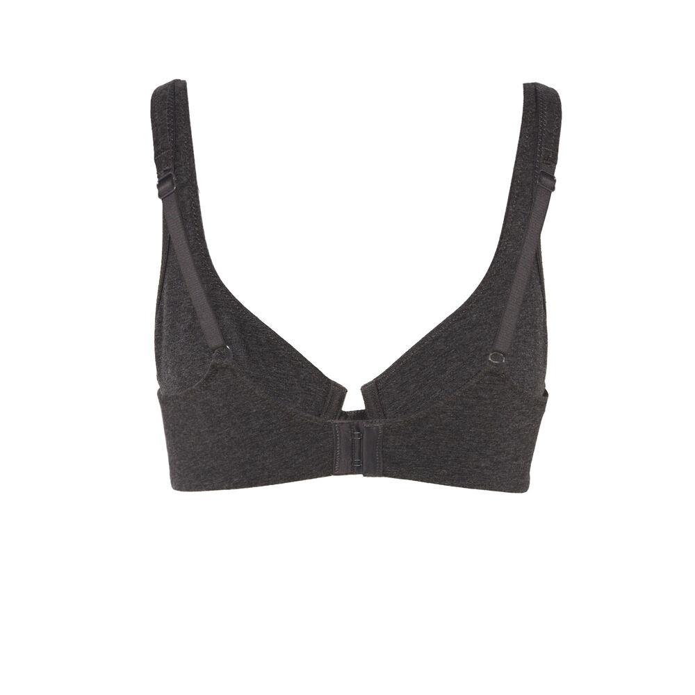Sujetador con mensaje wecare - gris gris.