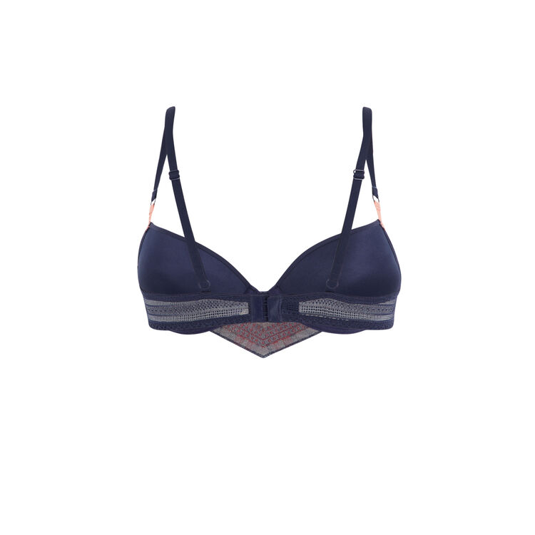 Sujetador azul marino push-up valliz azul marino.
