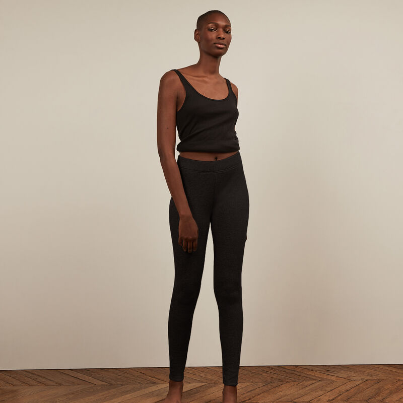leggings de felpa - negros leggings de felpa - negros ;